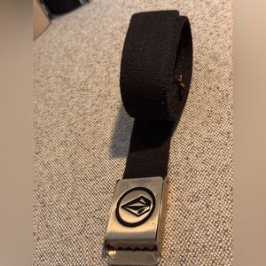 Volcom Black Belt with Silver Buckle